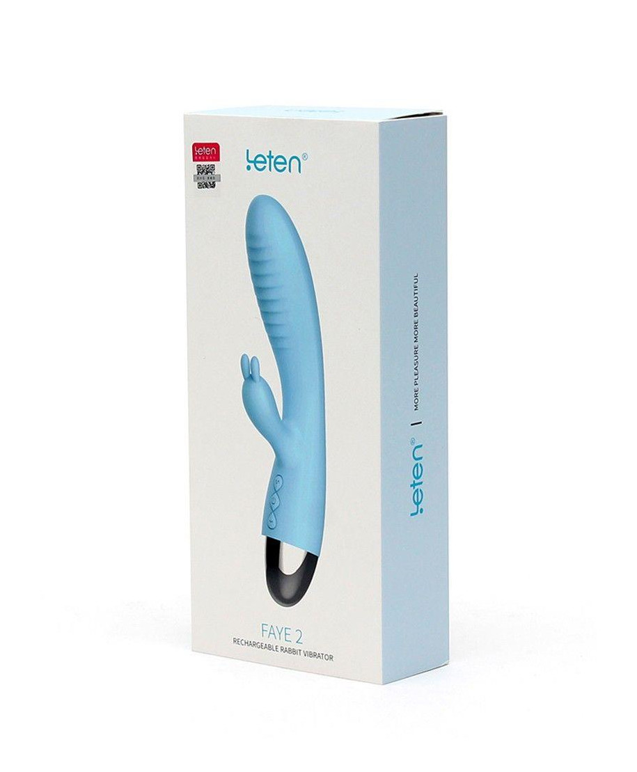 Wibrator-VIBRATORE RABBIT LETEN FAYE 2 TURQUOISE