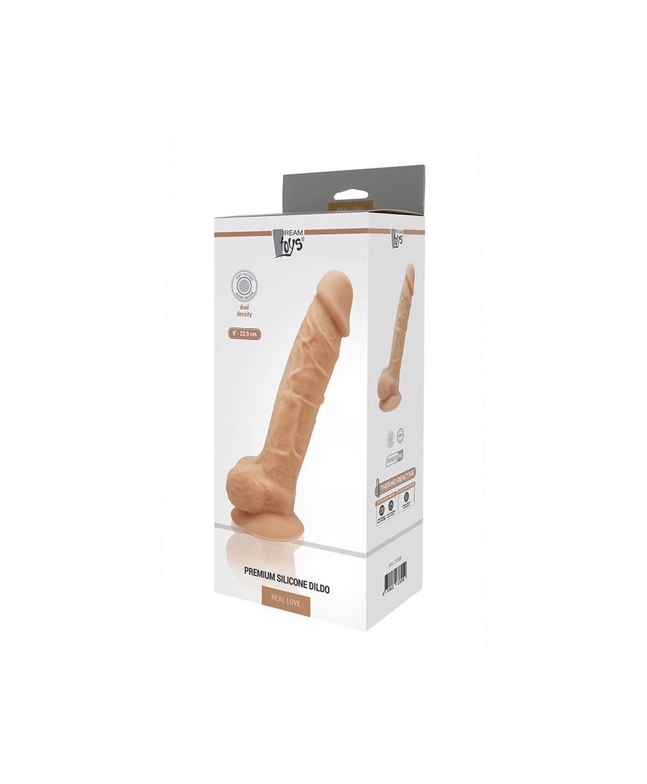 Dildo-dream toys real love dildo 9inch flesh