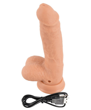 Wibrator penis przyssawka rotacja 21cm 10 trybów