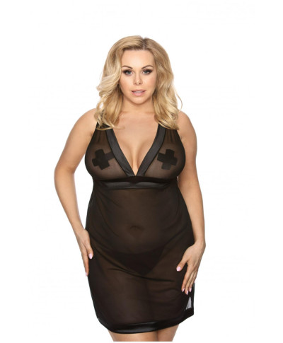 Samara black chemise L czarna halka