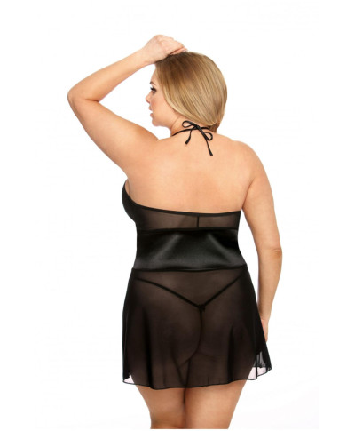 Stefi black chemise XXL czarna halka