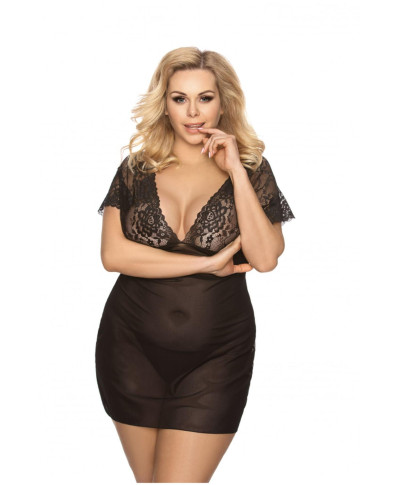 Marina black chemise L czarna halka