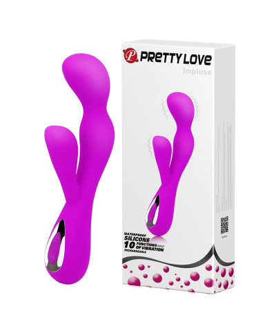 Wibrator z masażerem łechtaczki gspot 19cm 10 tryb