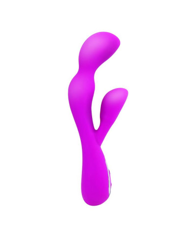 Wibrator z masażerem łechtaczki gspot 19cm 10 tryb