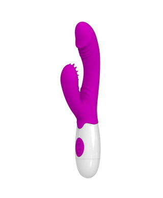 Wygięty wibrator punkt g z masażerem 20cm 7trybów