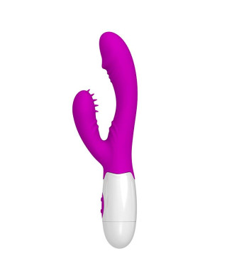 Wygięty wibrator punkt g z masażerem 20cm 7trybów