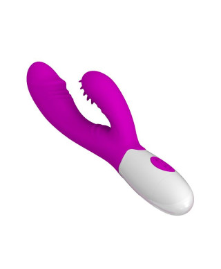 Wygięty wibrator punkt g z masażerem 20cm 7trybów