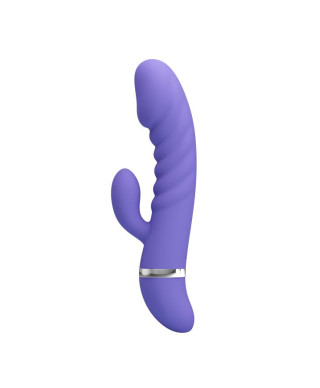 Sex wibrator ze stymulatorem łechtaczki 7tryb 18cm