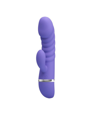 Sex wibrator ze stymulatorem łechtaczki 7tryb 18cm