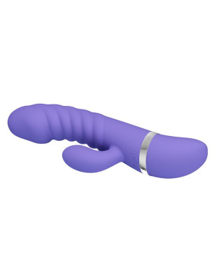 Sex wibrator ze stymulatorem łechtaczki 7tryb 18cm