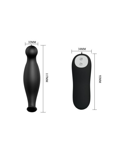 Korek analny męski do masażu prostaty 11cm 12tryb