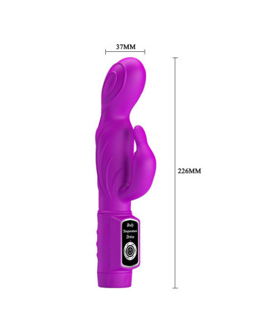 Wibrator króliczek z masażerem łechtaczki sex 22cm