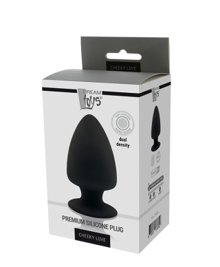 DREAM TOYS PREMIUM SILICONE PLUG M BLACK