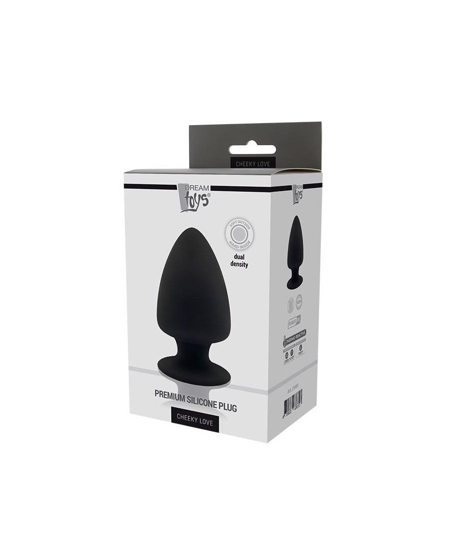 DREAM TOYS PREMIUM SILICONE PLUG L BLACK