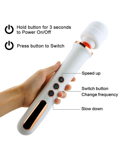 Masażer do łechtaczki pochwy bodywand różdżka usb