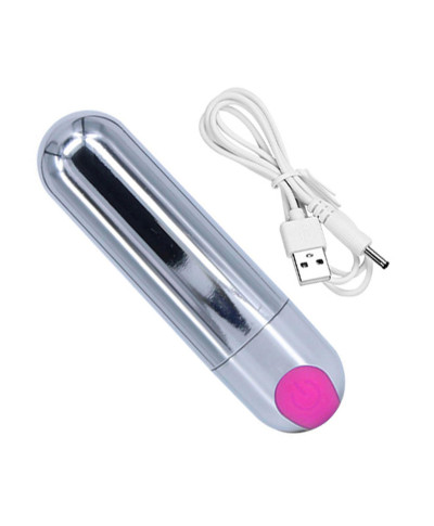 Mini wibrator mały sex masażer 7cm 10 trybów usb