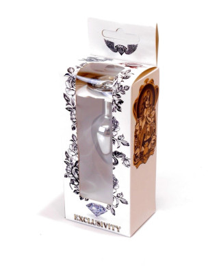 Metalowy korek analny stalowy plug kryształ 7cm