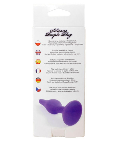 Korek analny plug silikonowy przyssawka 11cm sex