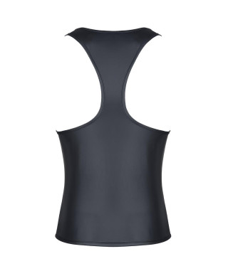 Męski t-shirt z wetlooka bez rękawów z elastyczną taśmą z przodu xxl
