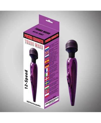 Turbo wand purple wand massager 18 cm 12 speed