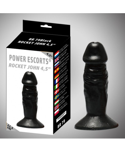 Rocket john 45 inch black realistic dildo 45 inch 115 cm