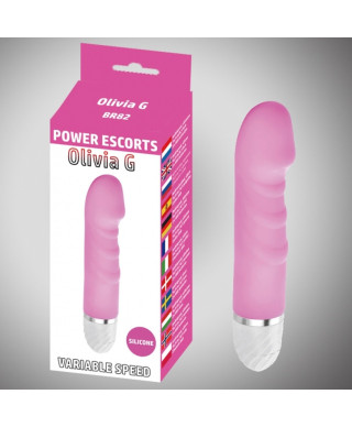 Olivia g pink 165 cm silicone vibrating 10 speed