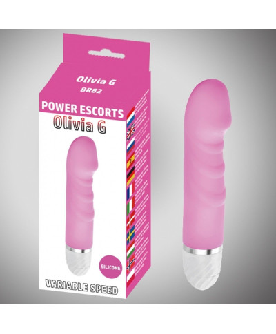 Olivia g pink 165 cm silicone vibrating 10 speed