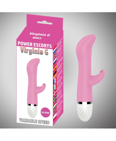 Virginia g pink 17 cm silicone vibrating 10 speed