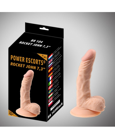 Wygięte realistyczne dildo z przyssawką penis 18cm