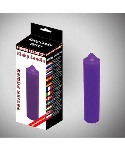 Kinky candle purple low temperature candle 20 cm