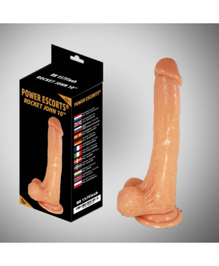 Mocna przyssawka dildo realistyczne jądra sex 25cm