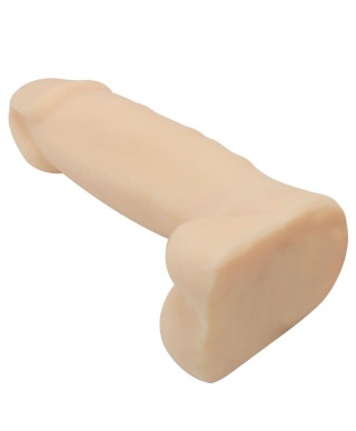 Naturalny penis z jądrami miękki elastyczny 18cm