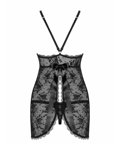 Koszulka babydoll stringi komplet obsessive lxl