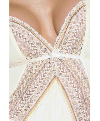 Bielizna-CONNIE CHEMISE cream SM - Casmir