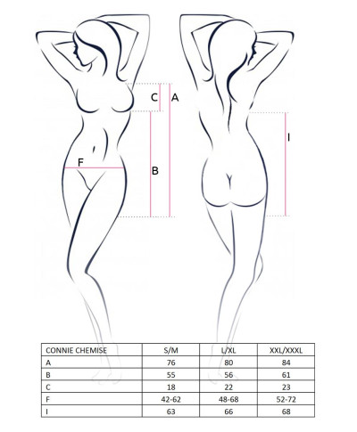 Bielizna-CONNIE CHEMISE cream SM - Casmir