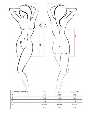 Bielizna-CONNIE CHEMISE cream SM - Casmir