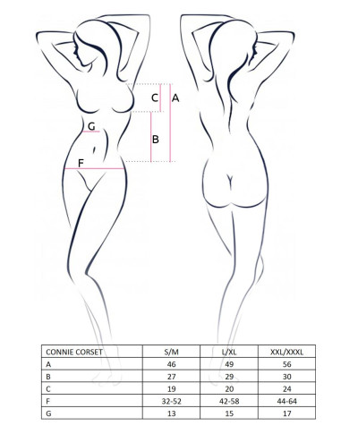 Bielizna-CONNIE CORSET cream SM - Casmir