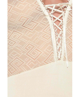 Bielizna-CREDA CORSET cream LXL - Casmir