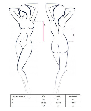 Bielizna-CREDA CORSET cream LXL - Casmir