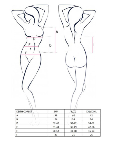 Bielizna-KEITH CORSET black SM - Casmir
