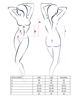 Bielizna-KEITH CORSET black SM - Casmir