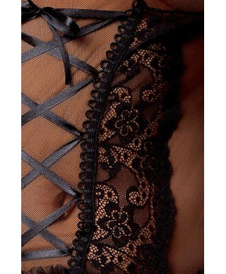 Bielizna-MARCELLE CORSET black XXLXXXL - Casmir