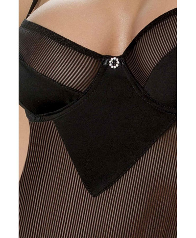 Bielizna-SISSEY CHEMISE black LXL - Casmir