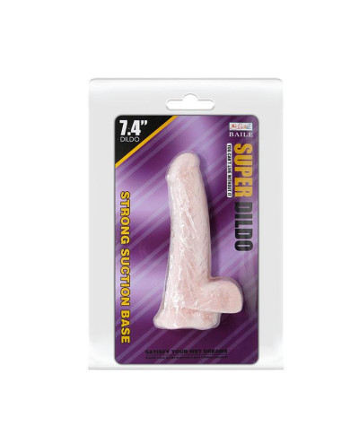 Duże grube dildo z przyssawką i jądrami sex 18cm