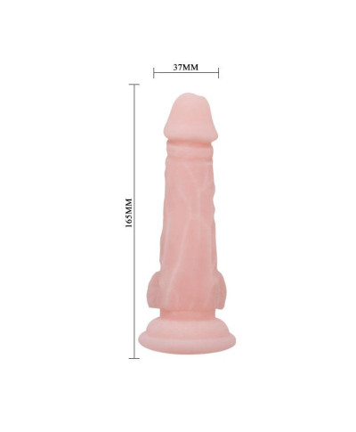 Duże grube dildo z przyssawką i jądrami sex 16cm