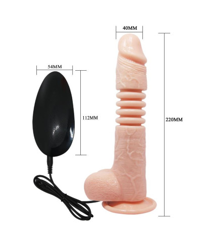 Duży penis dildo ruch posuwisty sex rotacja 22cm