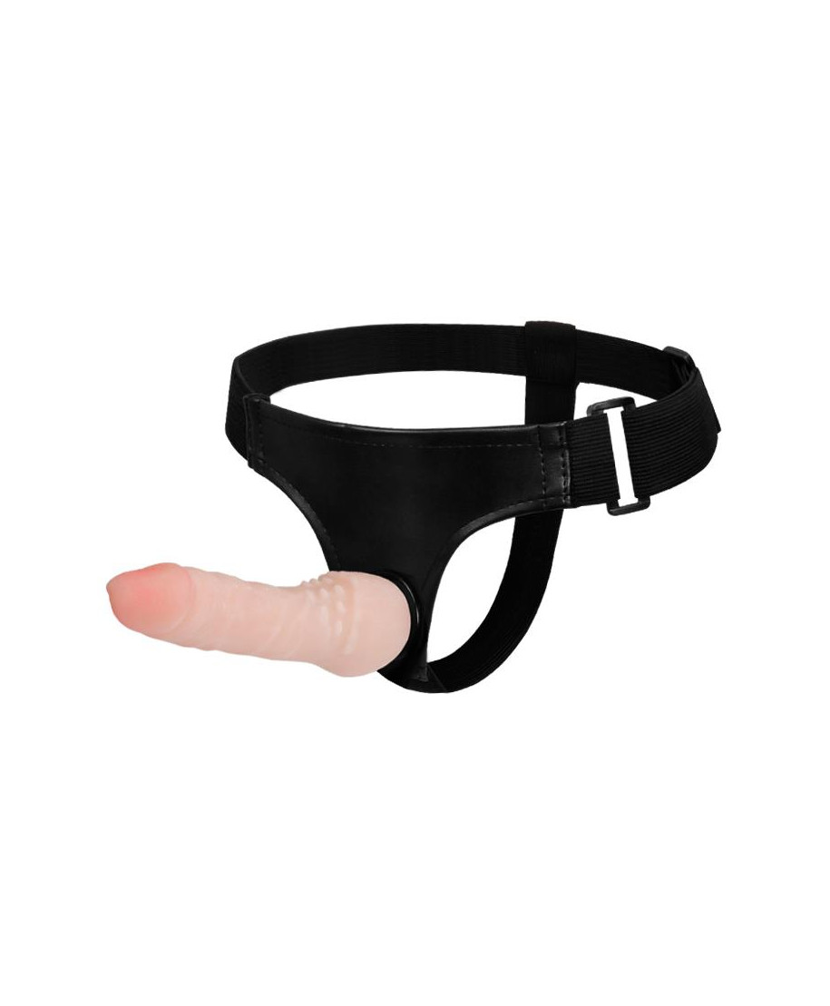 Penis z cyberskóry dildo na majtkach strap-on 17cm