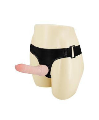Penis z cyberskóry dildo na majtkach strap-on 17cm
