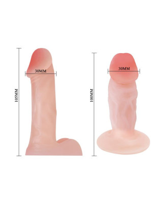 Zestaw strapon uprząż 2x dildo ralistyczne 10cm