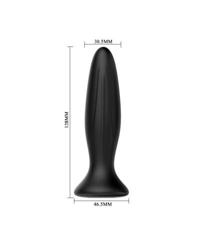 Smukły klasyczny korek analny plug wibrujący 12cm